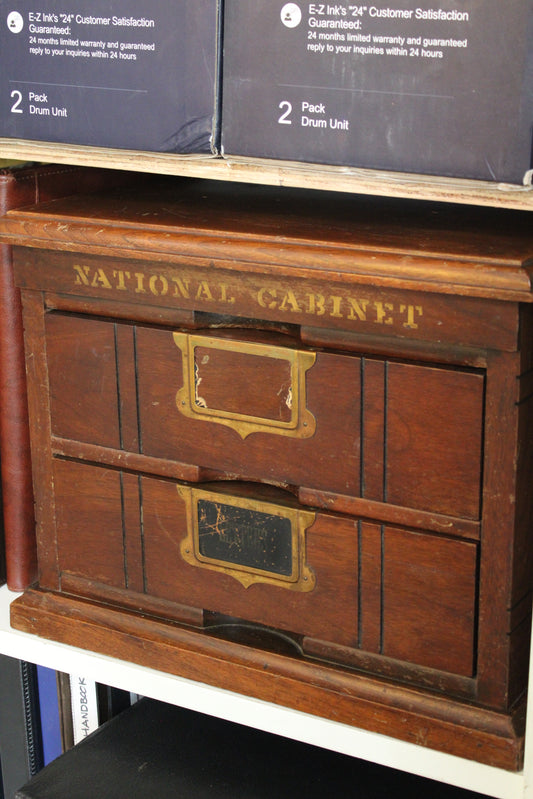 Vintage National File Cabinet - Late 1800 Cabinet Company