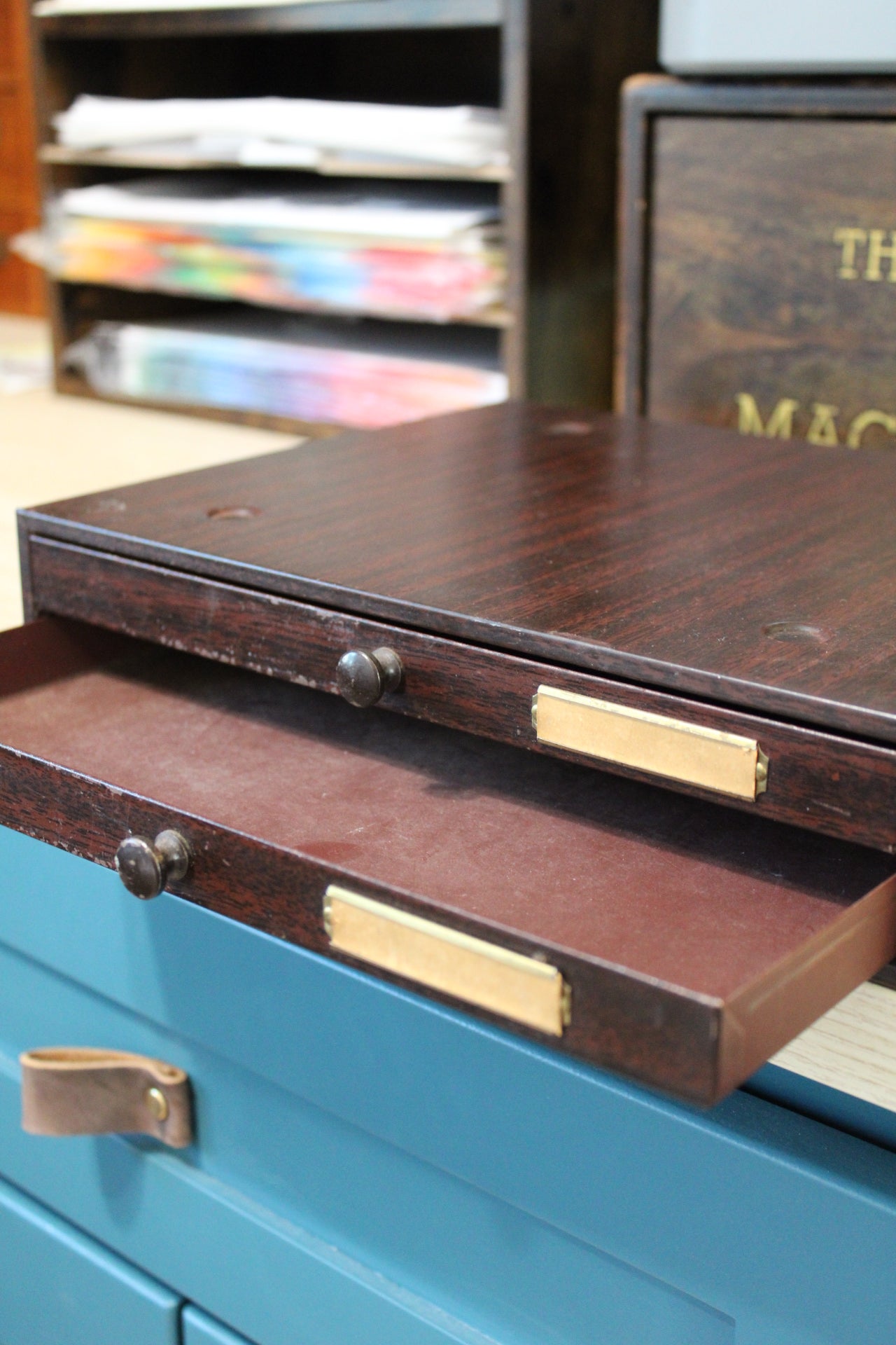 Vintage Watchmaker's 2 Drawer Cabinet