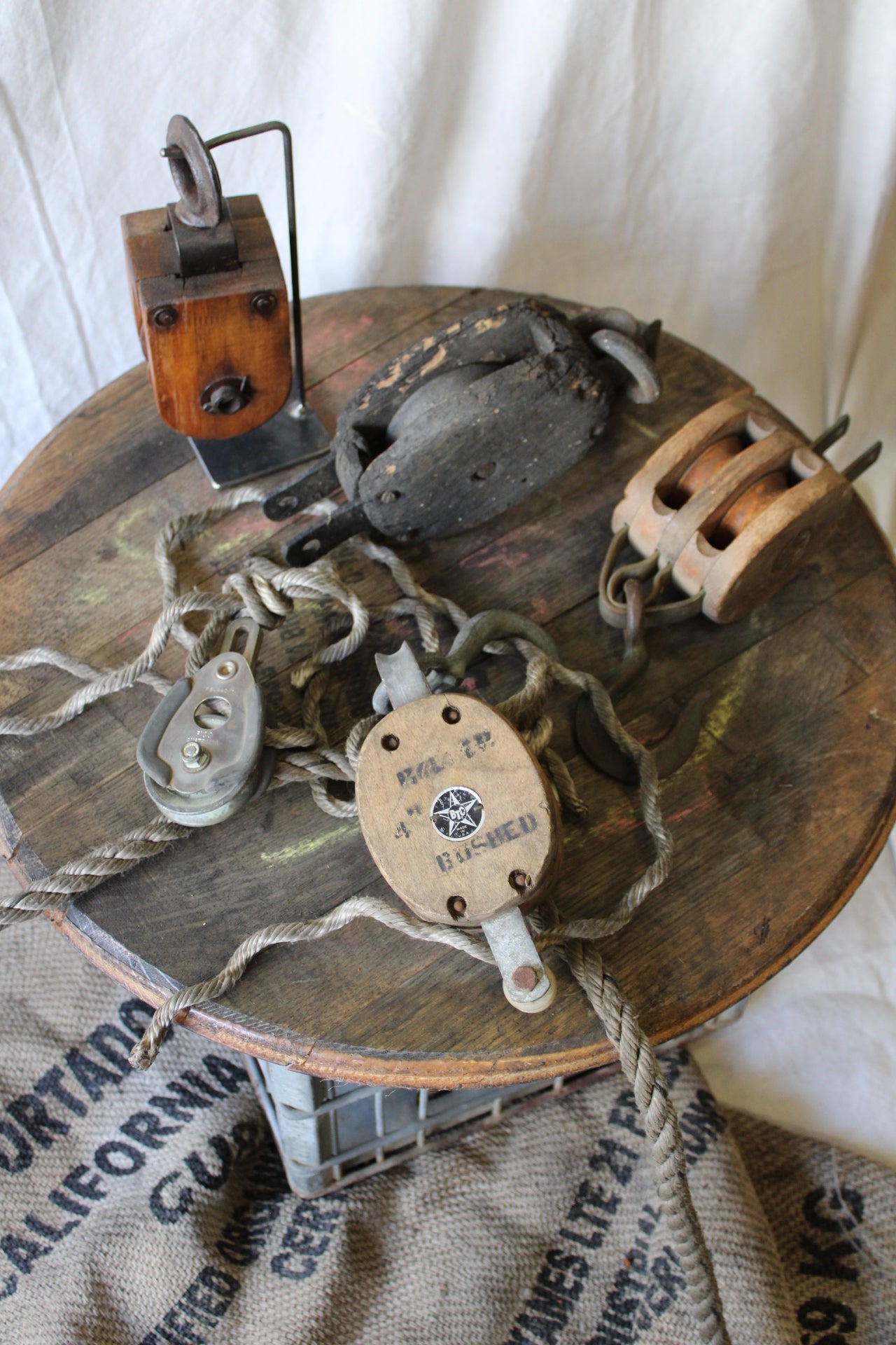 Vintage Industrial Pulley