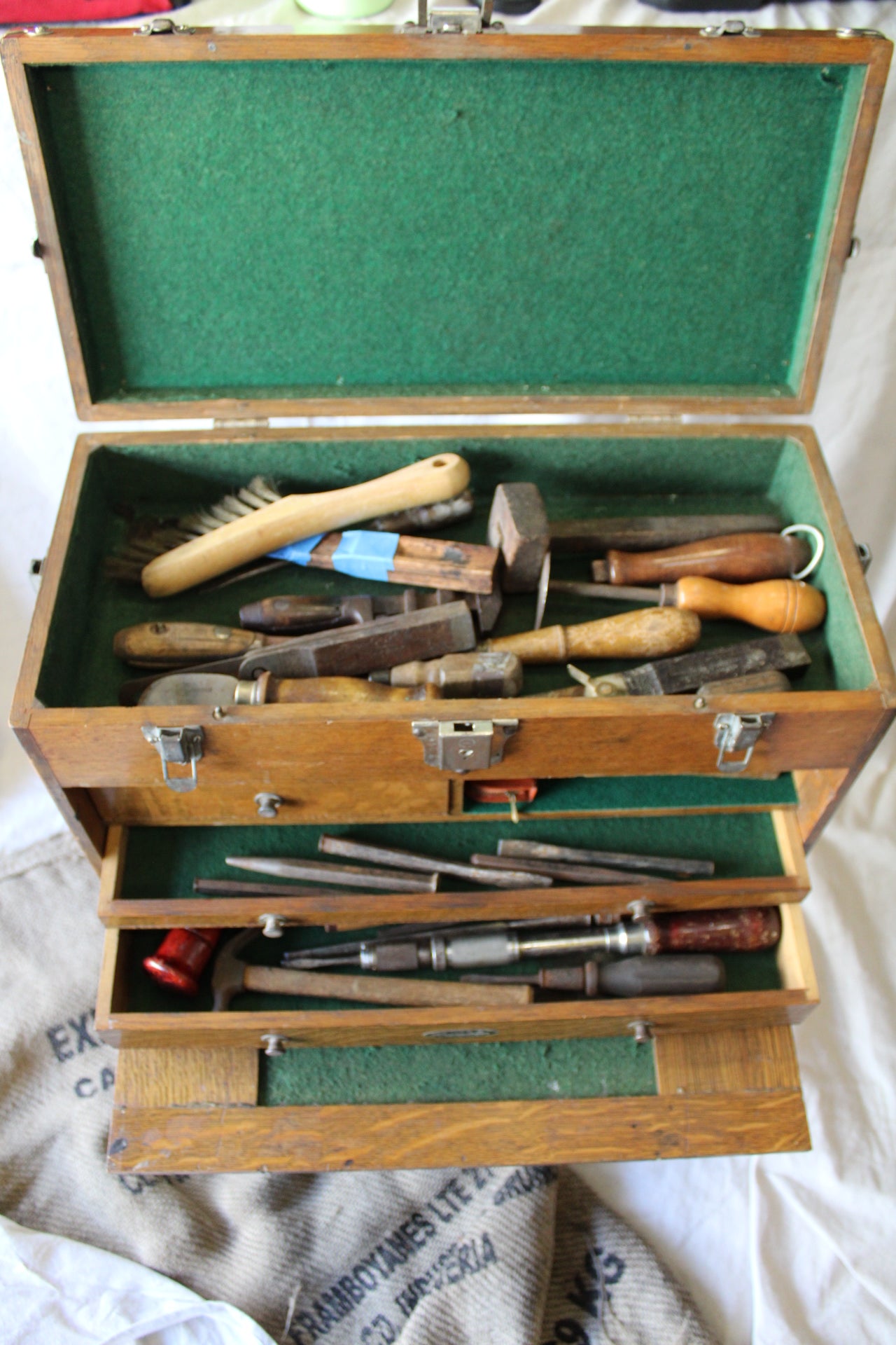 Vintage Tool Chest with Tools