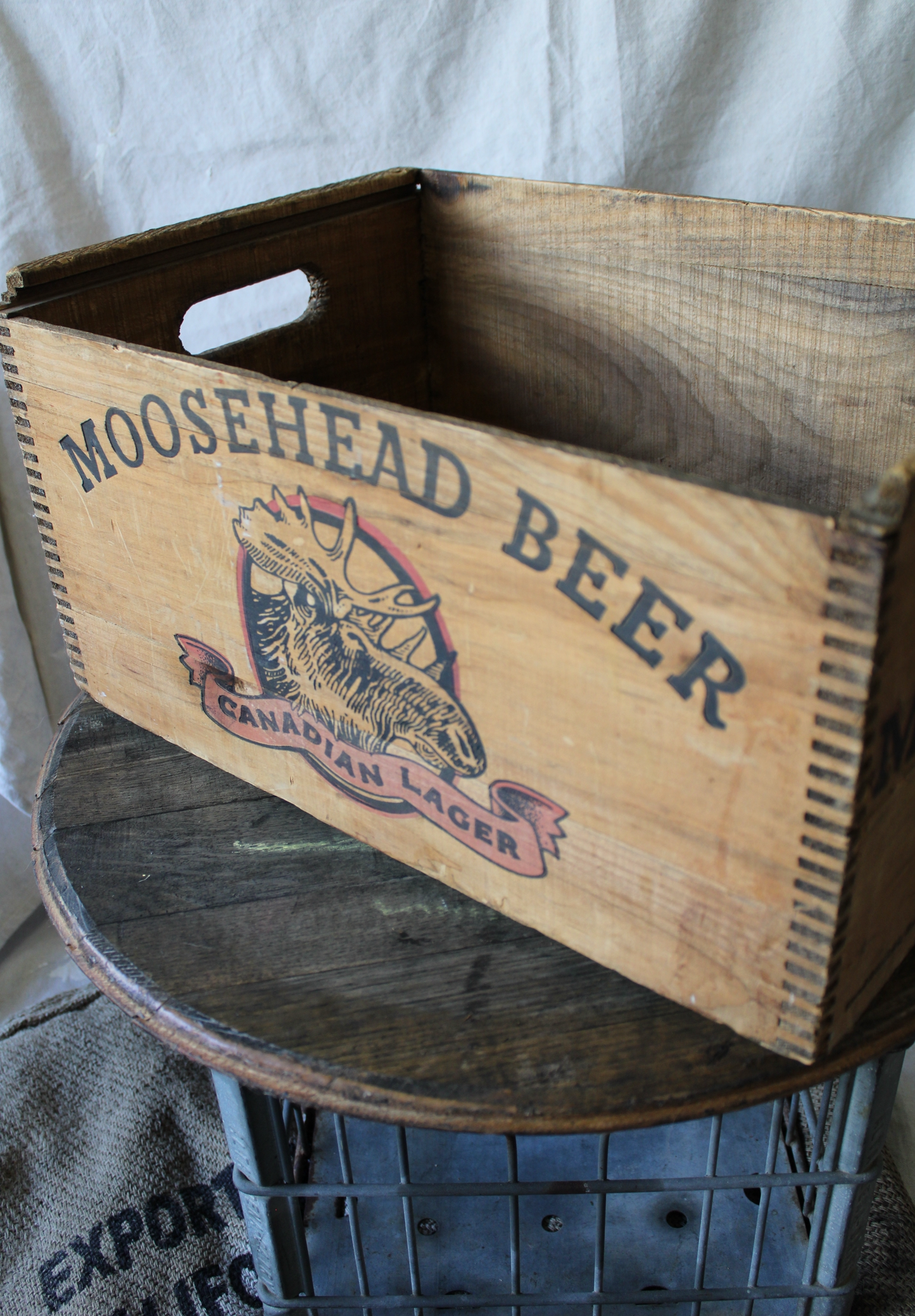 Vintage Moosehead Beer Crate