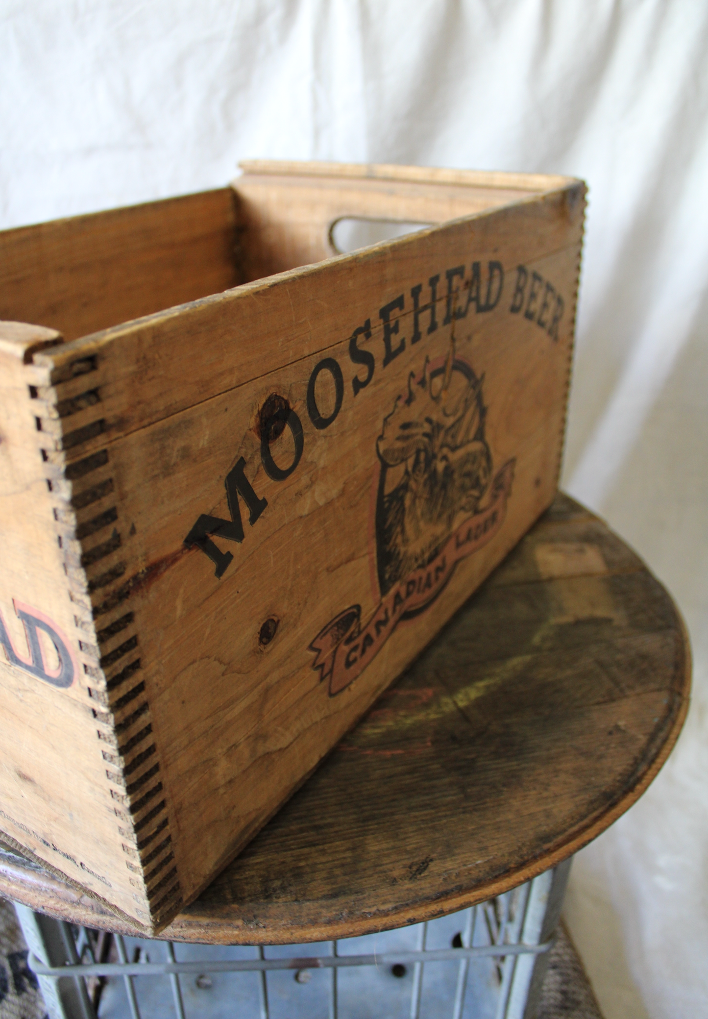 Vintage Moosehead Beer Crate